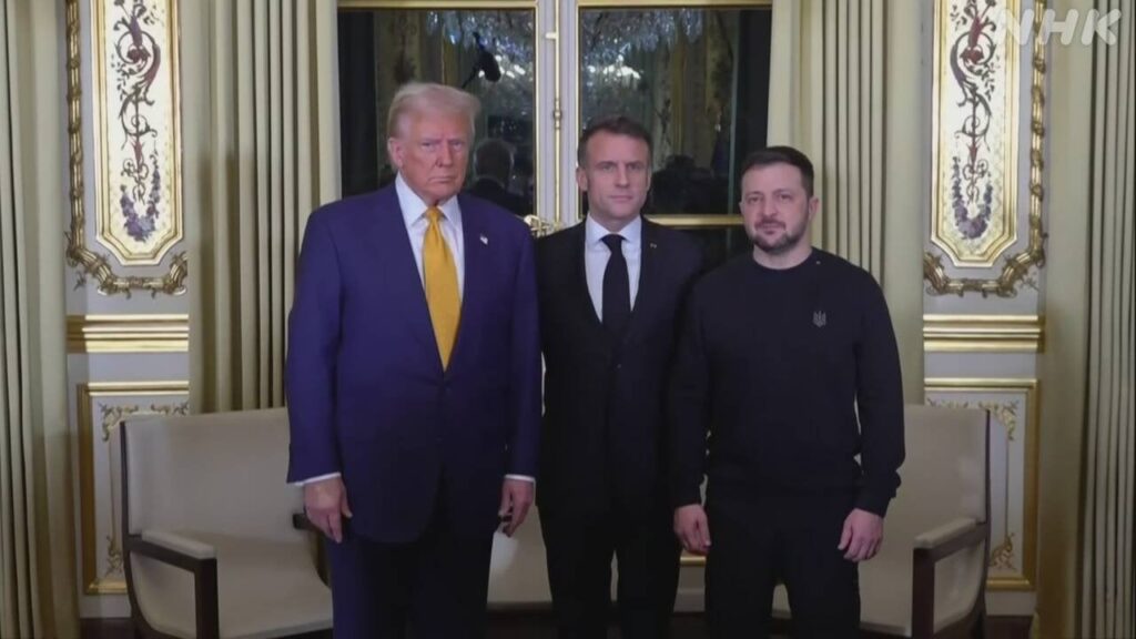 トランプ次期大統領がゼレンスキー大統領 仏大統領と会談 ―トランプ氏「世界は少しおかしくなっている」