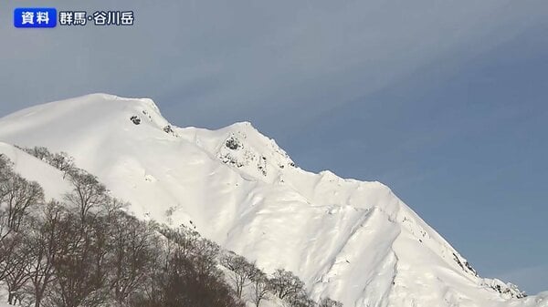 谷川岳で滑落した40代男性2人死亡…雪崩に巻き込まれたか 別の登山グループが目撃し警察に通報