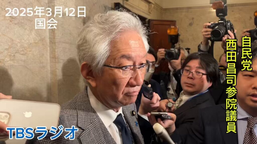 【速報】自民党の西田昌司参院議員は12日の参院議員総会で、今夏の参院選を「今の体制では戦えない。総裁選ができる体制を作ってもらいたい」と述べ、事実上、石破茂首相の交代を求めました。西田氏はその後、記者団に対し、このまま参院選に突入した場合、「大惨敗するでしょうね」と述べました。byTBSラジオニュース (@tbsradio_news)