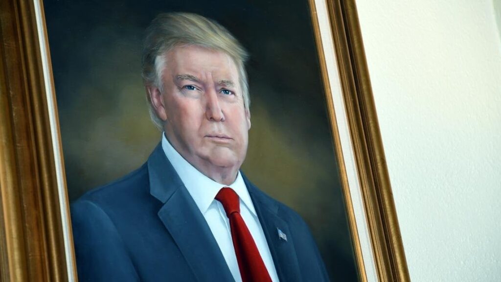 トランプは、コロラド州議会議事堂の「歪んだ」肖像画について不平を言っています