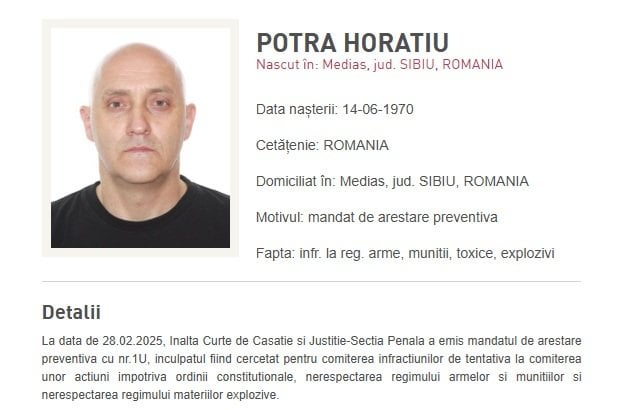 ホラ・イウ・ポトラのmerc兵、彼の息子と親relativeはルーマニアの警察によって追求されました