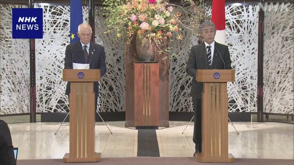 日本とEU 安全保障あらゆる分野での協力強化で一致 | NHK | 安全保障