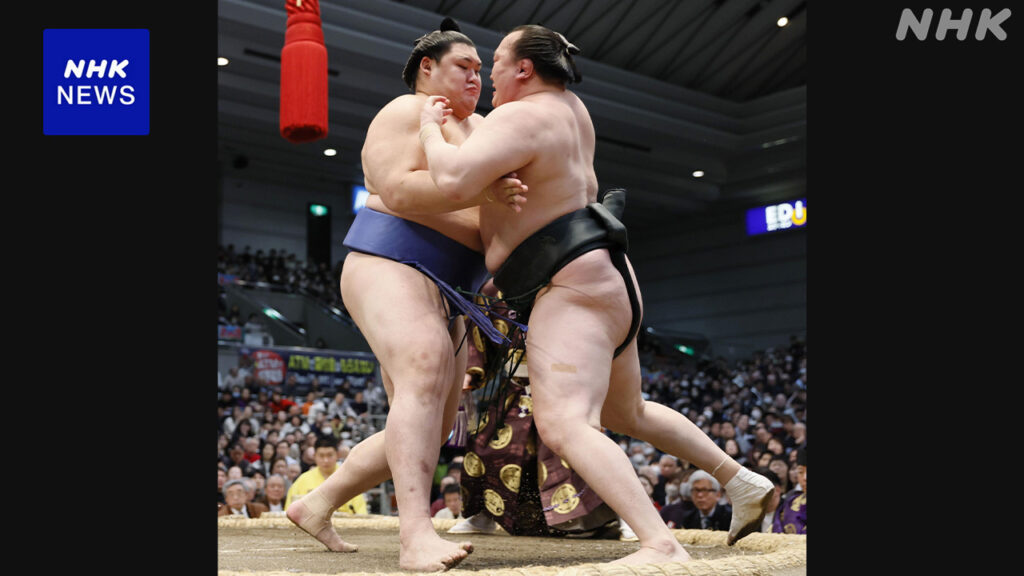 大相撲春場所7日目 大関 大の里 三役以上でただ1人6勝目 | NHK