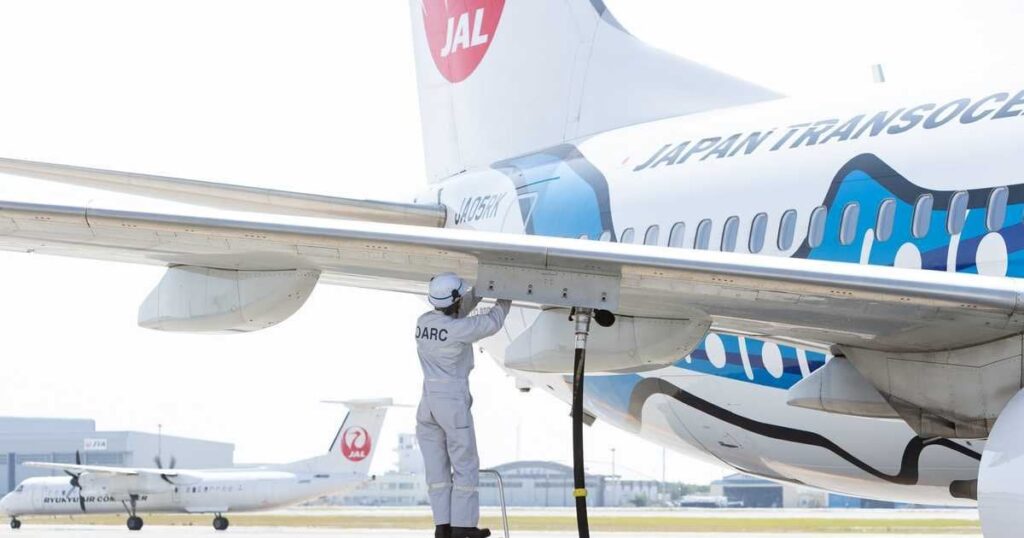 街路樹の種子油から航空燃料、沖縄で世界初の実証フライト成功 食用油メーカーが実用化へ