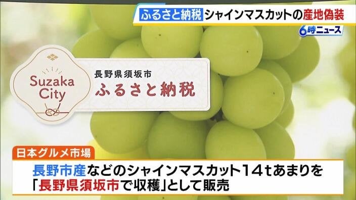 ふるさと納税の返礼品「シャインマスカット」の産地偽装 寄付は５年間で約１万件 長野・須坂市長「極めて遺憾」