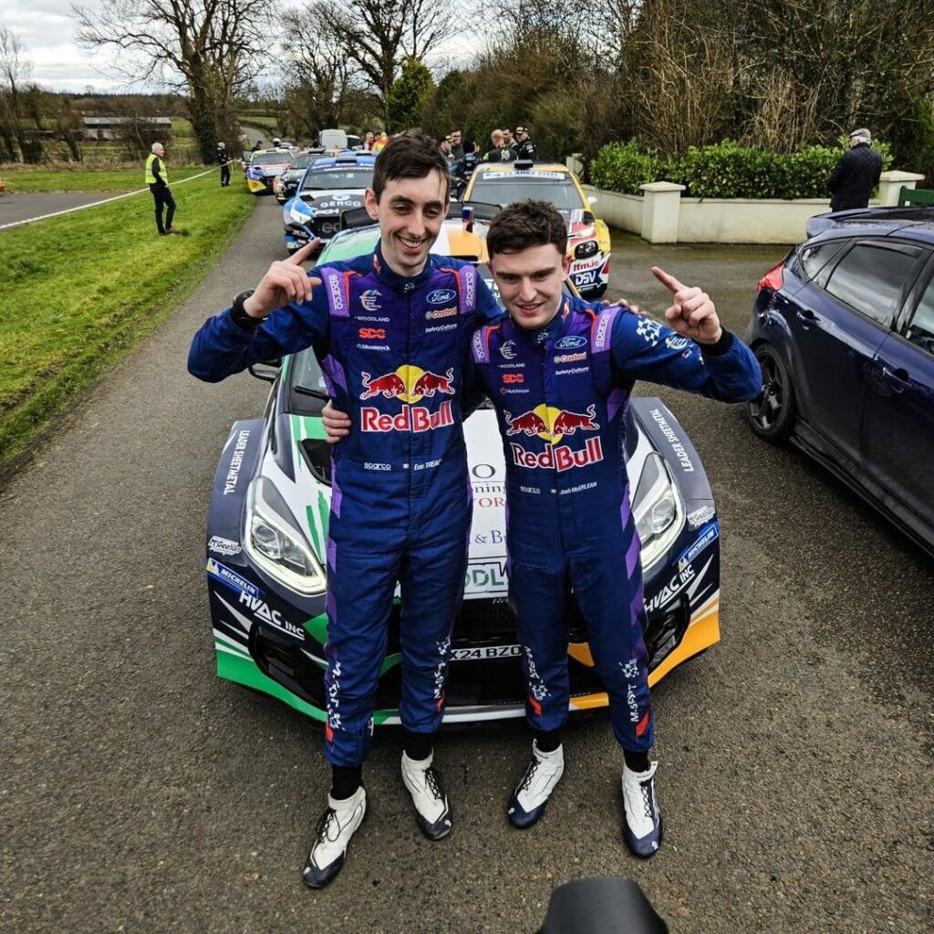 Josh Mcerleanと共同ドライバーのEoin Treacyは、スリリングなアクションの後、Matt EdwardsとSion Williamsから半秒でMidlands Stages Rallyを獲得しました。
