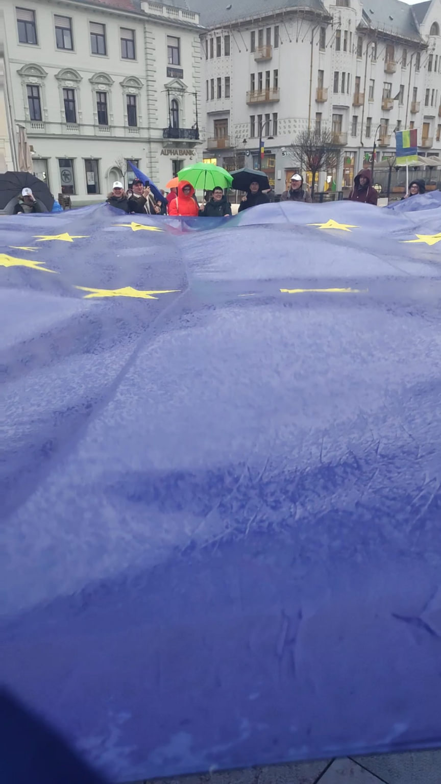 Euromanifest oradea piata unirii🇪🇺🇷🇴