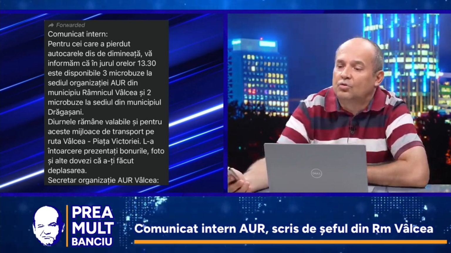 Radu Banciu、内部ゴールドコミュニケーションへの反応