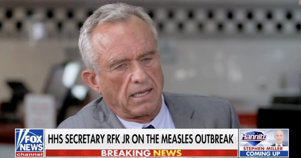 RFK JR。：「誰もが麻疹を手に入れた」ならもっと良いでしょう