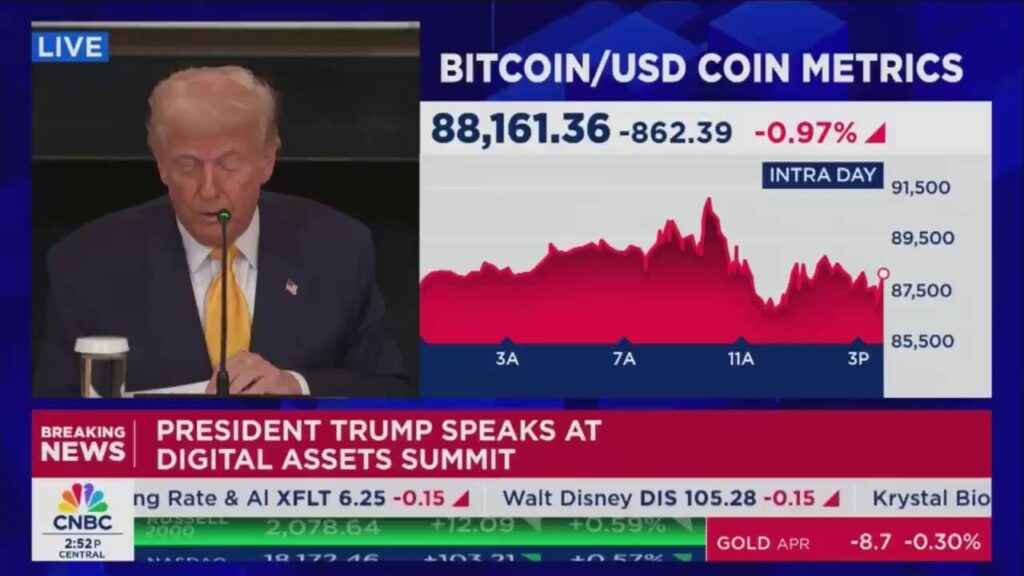 トランプ「今日からアメリカはビットコインを決して売らないというルールに従う事になる」