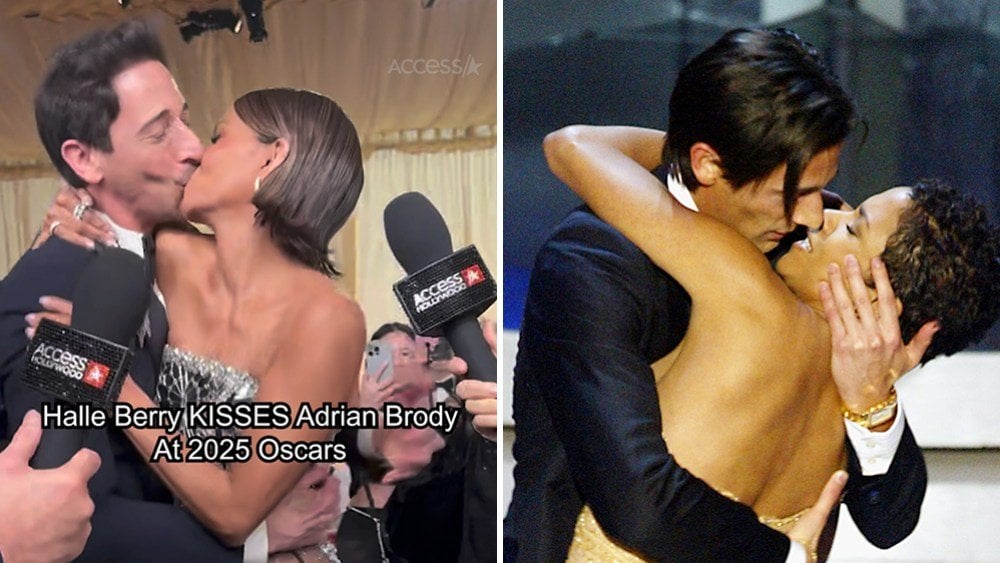 ハレ・ベリーはオスカー・レッド・カーペットでエイドリアン・ブロディにキスします、彼らの象徴的なアカデミー賞の瞬間の22年後：「私は彼に返済しなければなりませんでした」