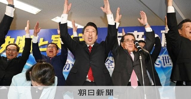 福岡県知事選、現職の服部誠太郎氏が再選確実 自公・立憲など推薦