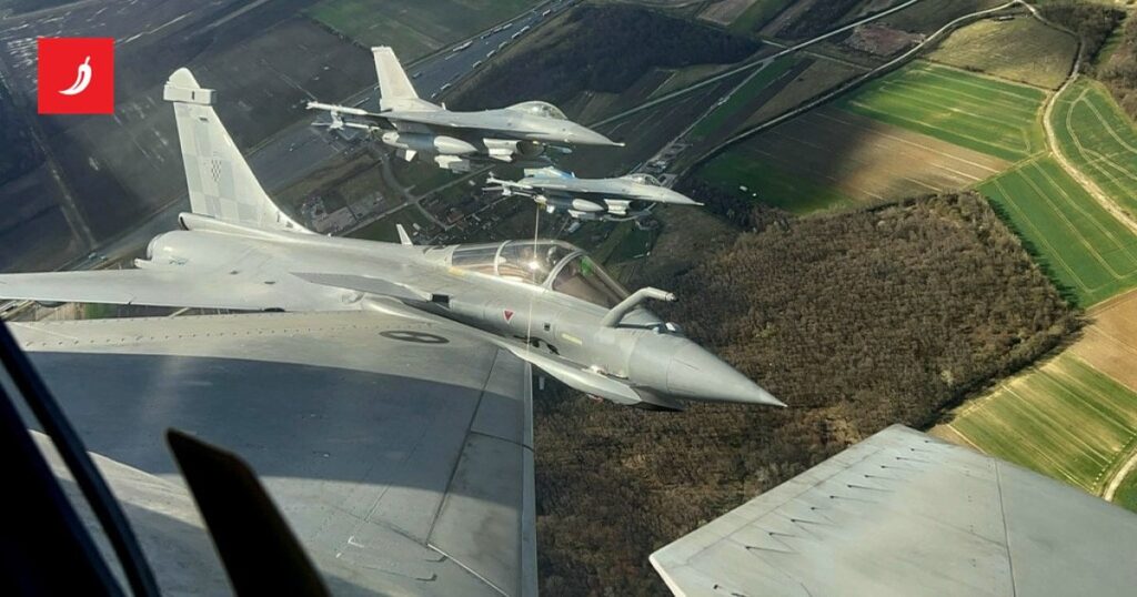 クロアチアのラファレイと米国F-16が一緒に飛んで、レコードを公開しました