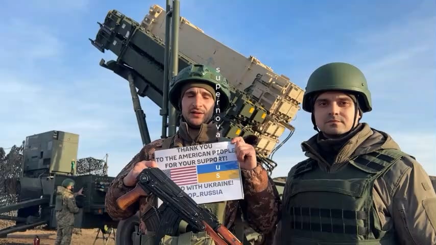 ウクライナの愛国者の防空隊員は、すべてにアメリカ人に感謝しています