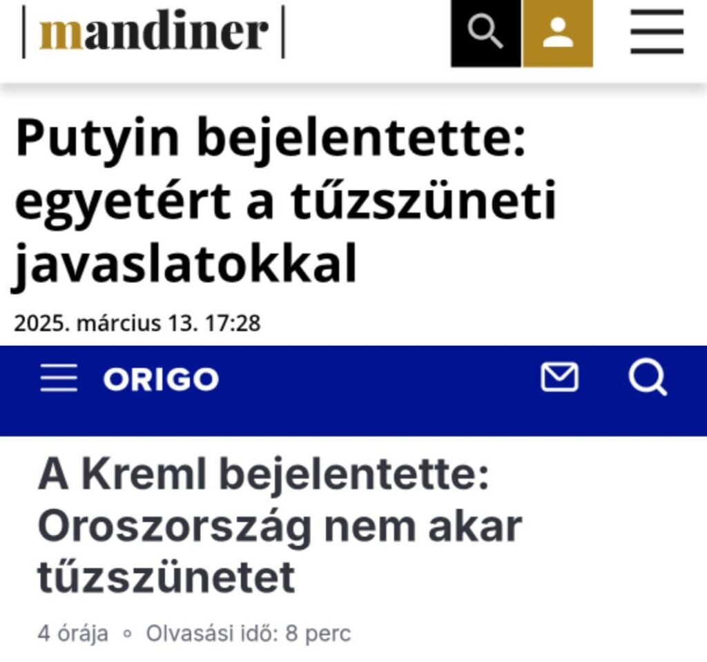 ハンガリー語のロシアのマスコミは明らかに混乱しています
