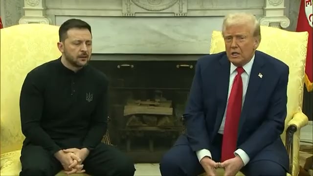 Zelenskyyは、会議の開始時に「大統領氏に感謝します。招待をありがとう」と言います。