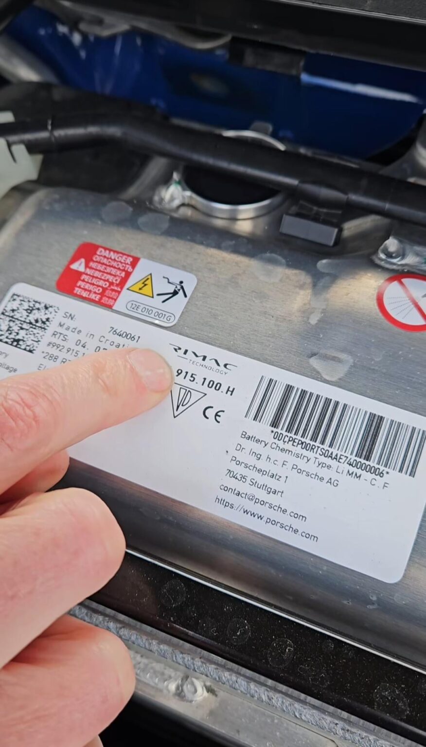 ポルシェのバッテリーはクロアチアで生産されています