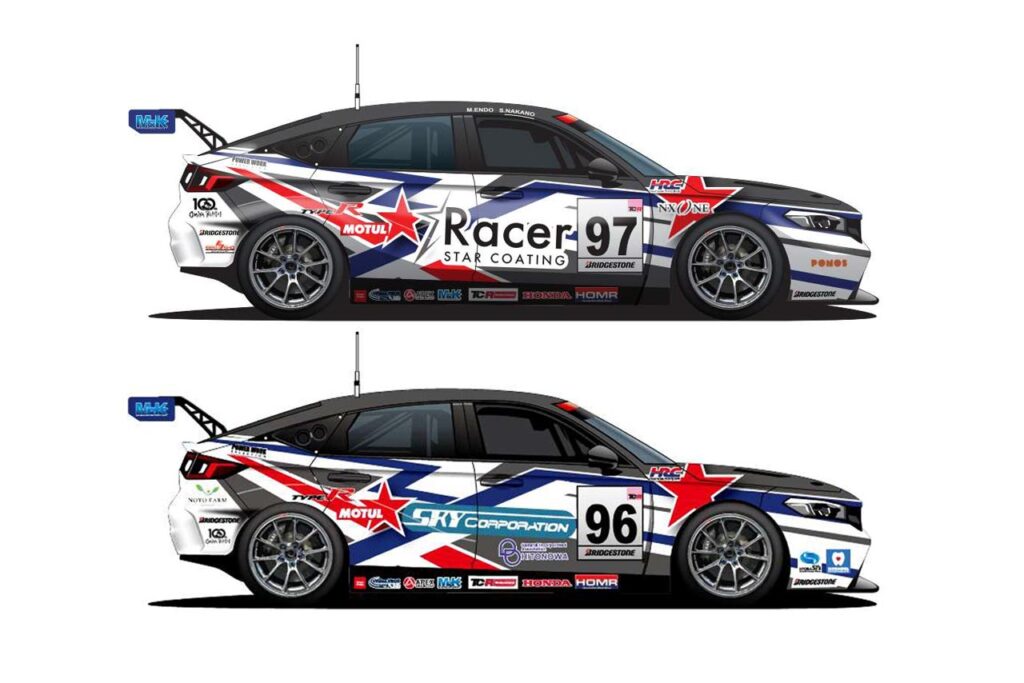 M＆K Racingが2025年スーパー耐久参戦体制を発表。今季も2台のホンダ・シビック・タイプR TCRを投入