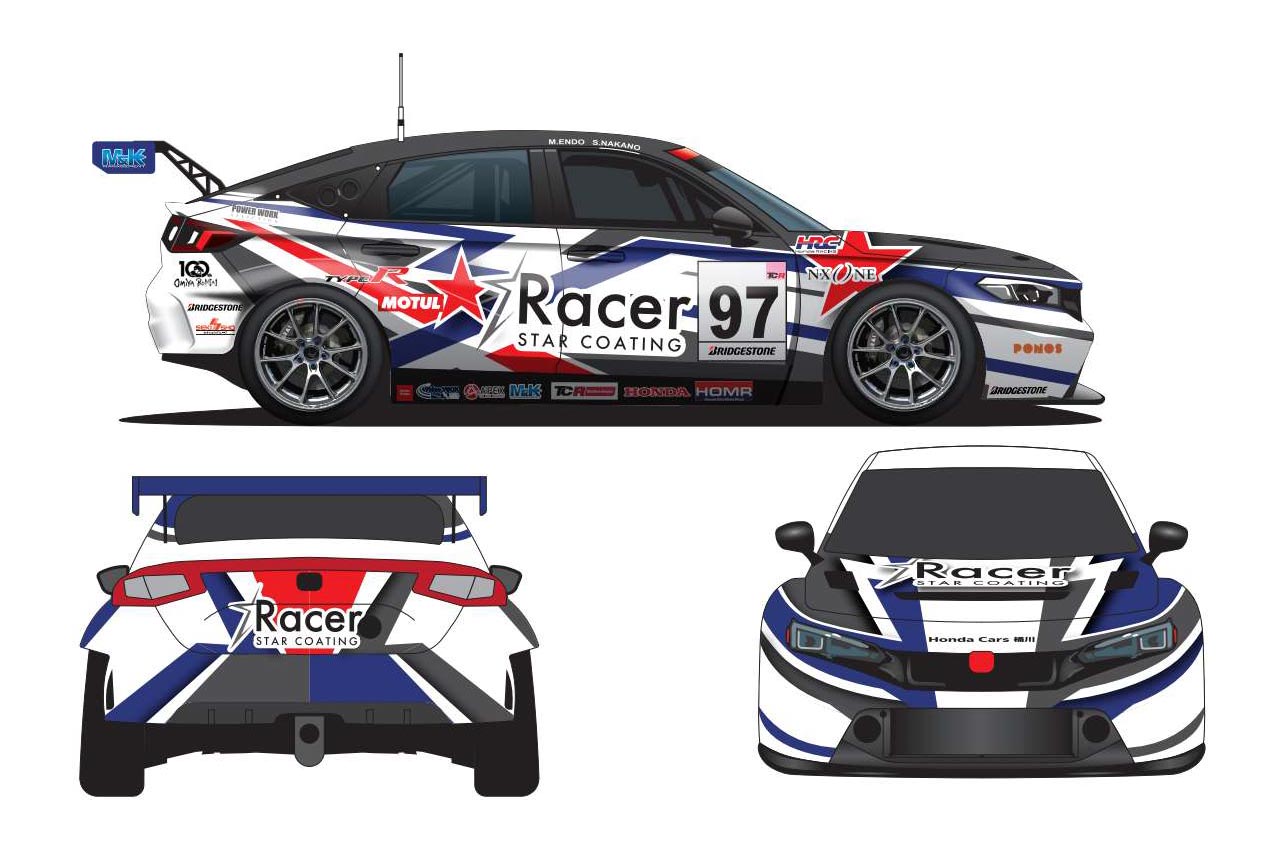 M＆K Racingが2025年スーパー耐久参戦体制を発表。今季も2台のホンダ・シビック・タイプR TCRを投入