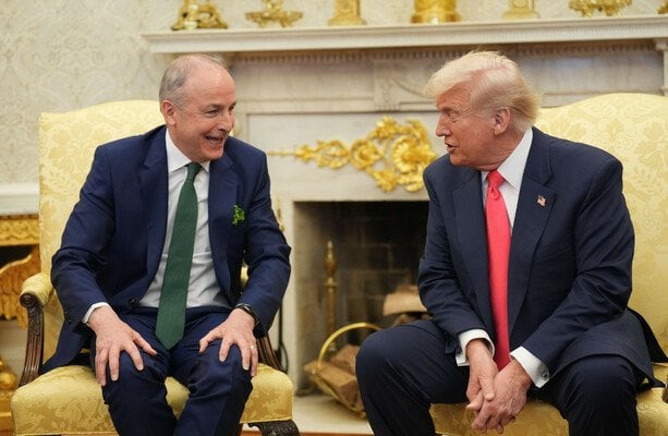 トランプがアイルランドの住宅危機は「良い問題」だと言っているように、ホワイトハウスでの笑い
