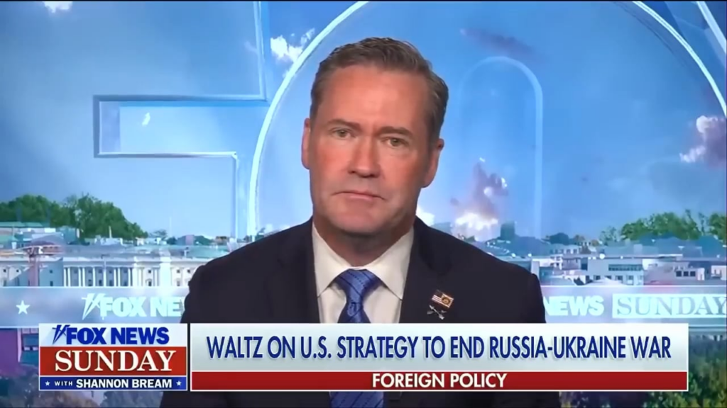 国家安全保障顧問のマイク・ワルツは、「フォックス・ニュース・サンデー」に関するロシア・ウクレーン戦争を終わらせるための米国の戦略を擁護しています。一方、ヨーロッパのintelligence報機関は、交渉を失速させるクレムリンの計画を明らかにしています。