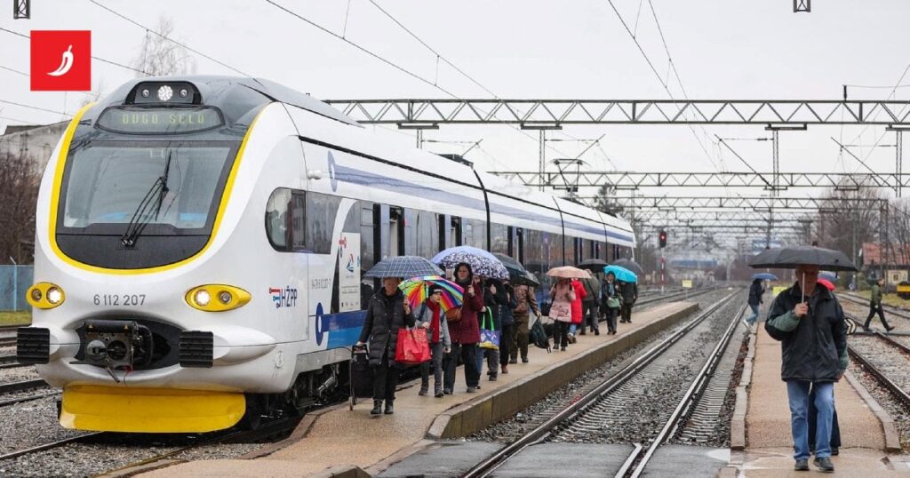 2024年末の鉄道による乗客の数。14％増加しました