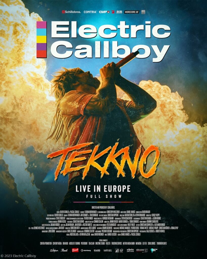 ELECTRIC CALLBOY、”TEKKNO – Live in Europe”の轟音スクリーン特別上映が決定!12月の来日公演を前にヨーロッパ・ツアーを擬似体験! ELECTRIC CALLBOY、"TEKKNO - Live in Europe"の轟音スクリーン特別上映が決定!12月の来日公演を前にヨーロッパ・ツアーを擬似体験!