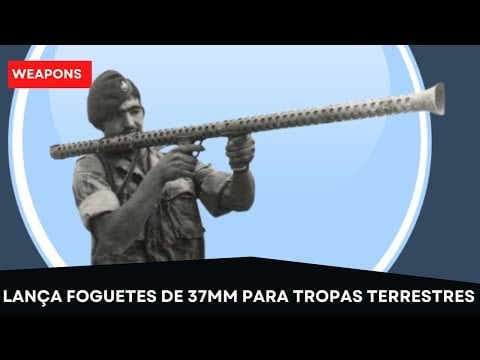 土地部隊のためのランチャー37mmロケット。ポルトガルのエルサッツは武器を支持します