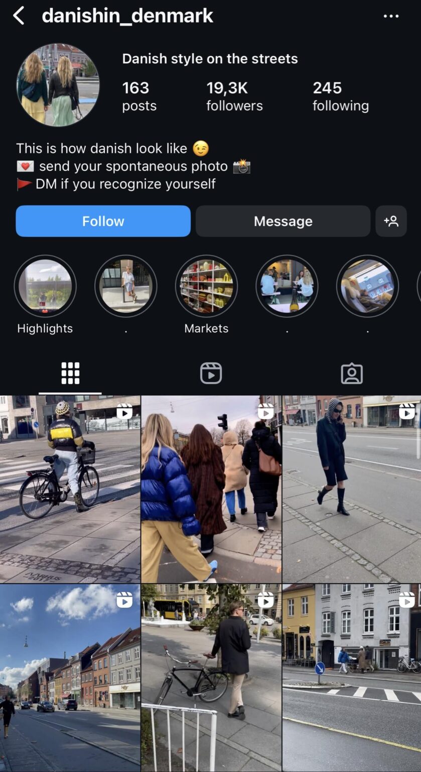このプロフィールは、路地でデンマーク人を撮影して、彼らがどのように見えるかを示しています。それについてどう思いましたか？