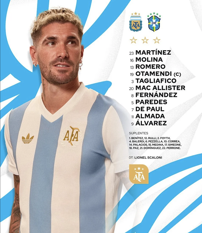 Thắng nghiền ép Brazil, Argentina vững ngôi đầu vòng loại World Cup Nam Mỹ- Ảnh 1.