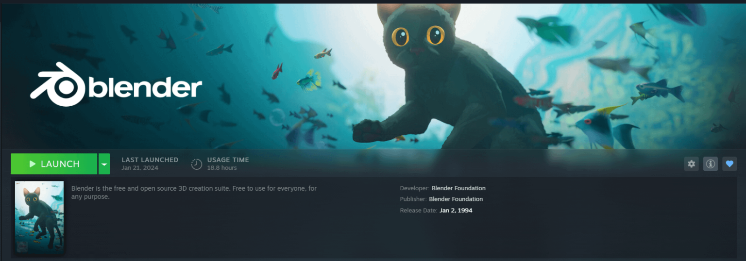蒸気では、BlenderプログラムがBannnerをストリームに置き換えました。