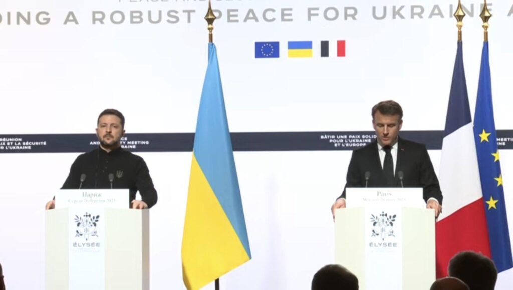 フランスの大統領は、Zelenskyとの共同記者会見でさらに20億ユーロの軍事援助パッケージを発表しました。