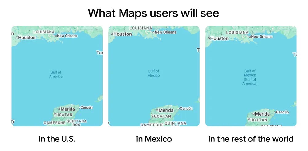 Googleマップ、米国で「メキシコ湾」を「アメリカ湾」に表示変更 - Impress Watch