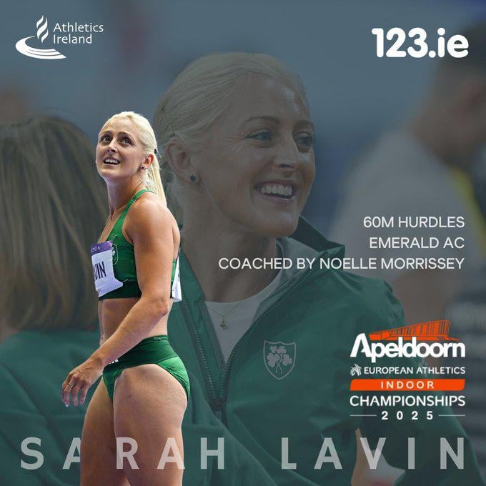サラ・ラビンは60mのハードルで1位に終わったラウンド1ヒート4（資格）