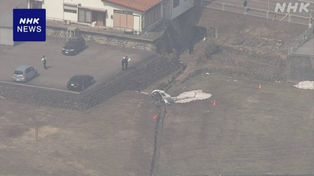 岐阜 郡上 小型ヘリコプターが墜落 乗っていた男性2人けが