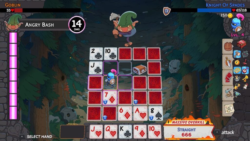 ポーカーの役で戦うローグライト『Hero's Hand』発表。モンスターの妨害に抗いカードを選択、渾身の手役（武器）を叩きつける - AUTOMATON