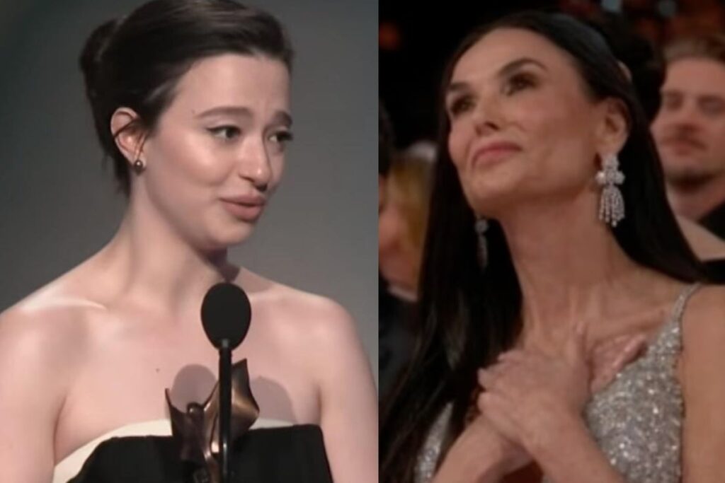 物質ファンは、マイキー・マディソンにオスカーを失ったデミ・ムーアに同じ反応を持っています