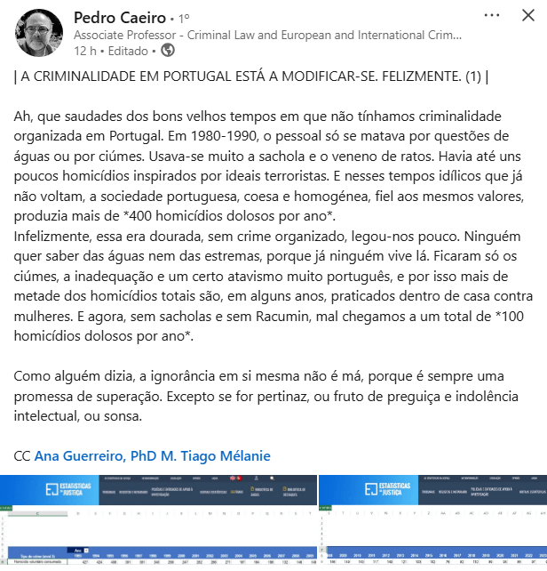 ペドロ・カエイロ教授。