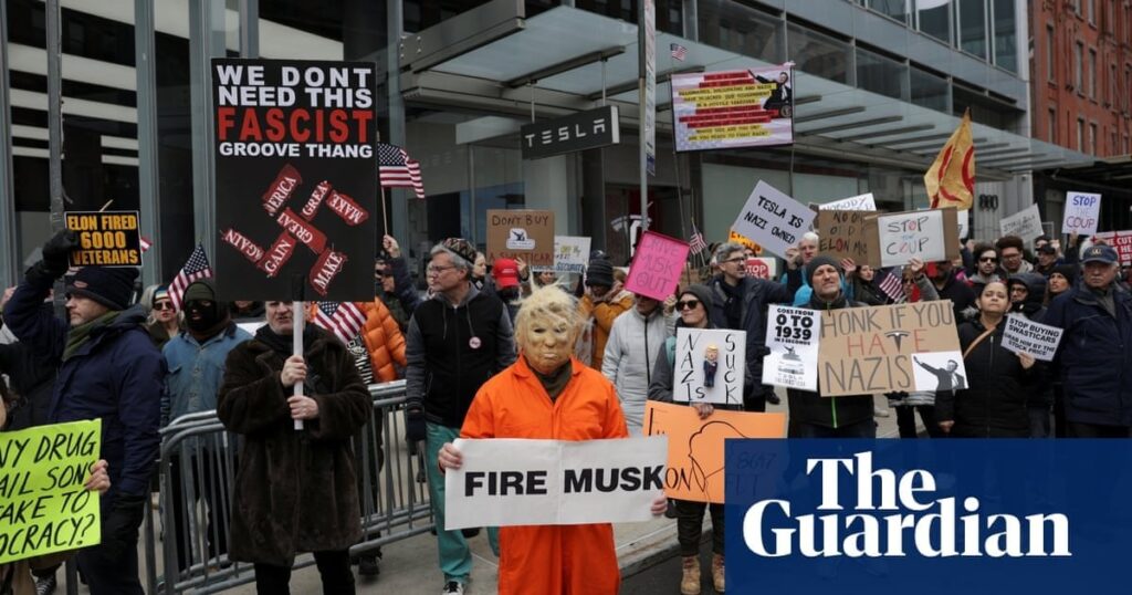 200テスラのショールームの場所で計画されたグローバルな反エロンムスクの抗議 - これはここで起こっていますか？