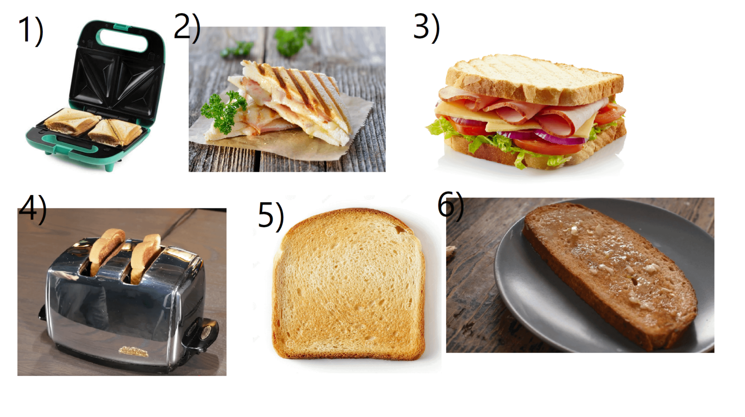 チェコでこれらの個々のもの/食べ物に何を言いますか？