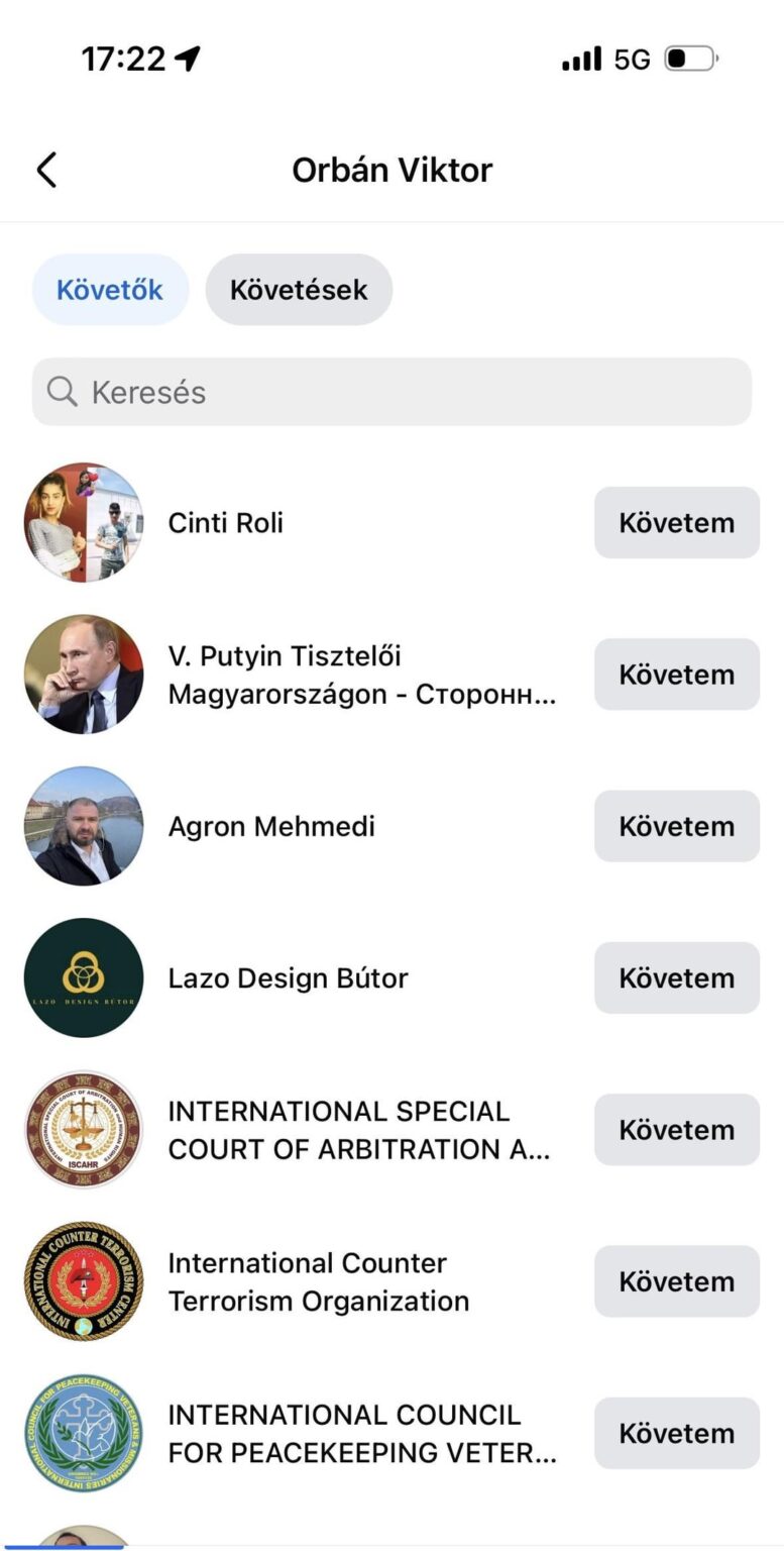 ViktorOrbánの130万人のフォロワーも私の以前の投稿で議論されました。まあ、それは大きなボットファームのように見えます。 😅