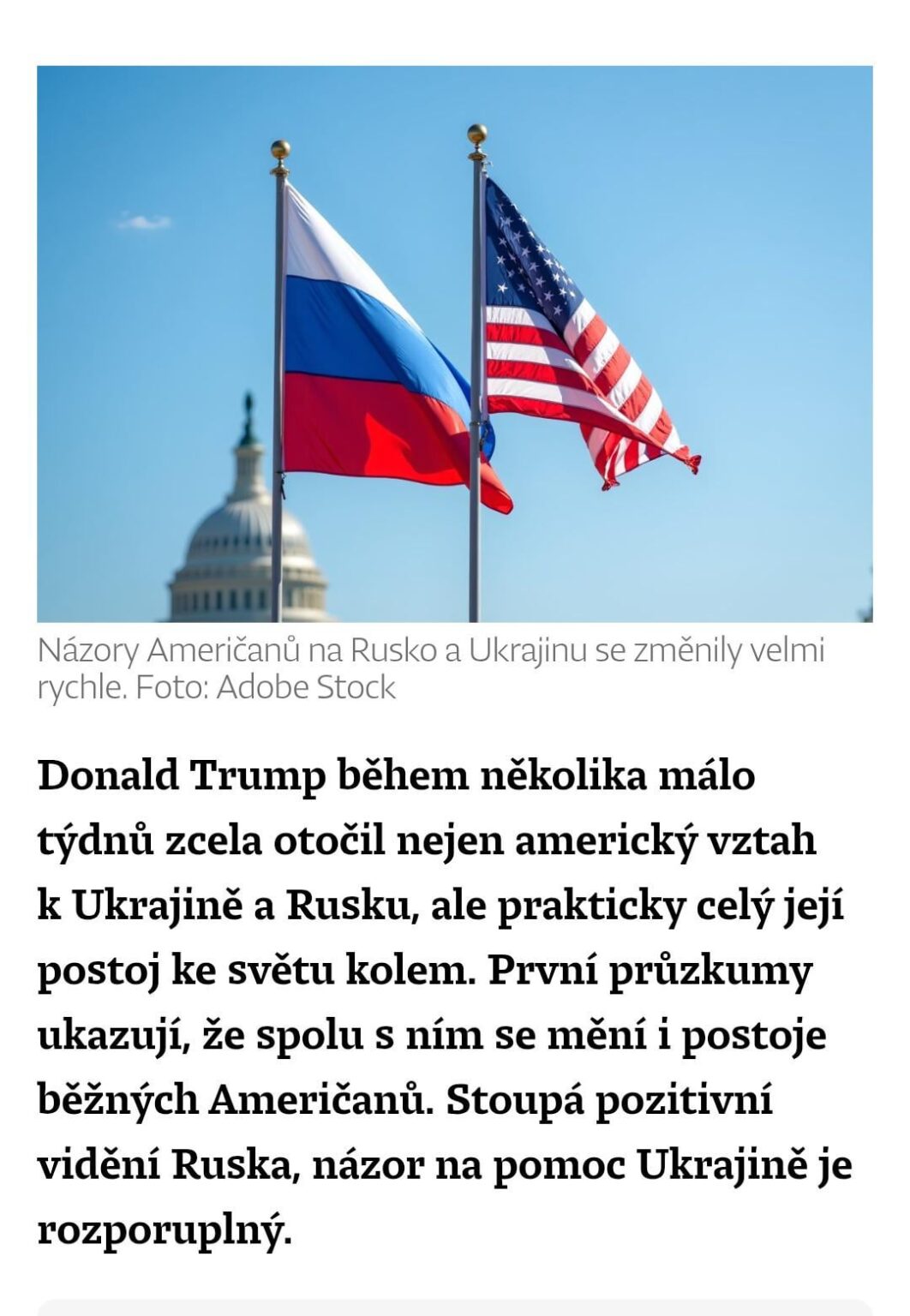 ロシアは友達です、私はどちらの側もサポートしていません。調査は、普通のアメリカ人の意見がどのように変化するかを示しています
