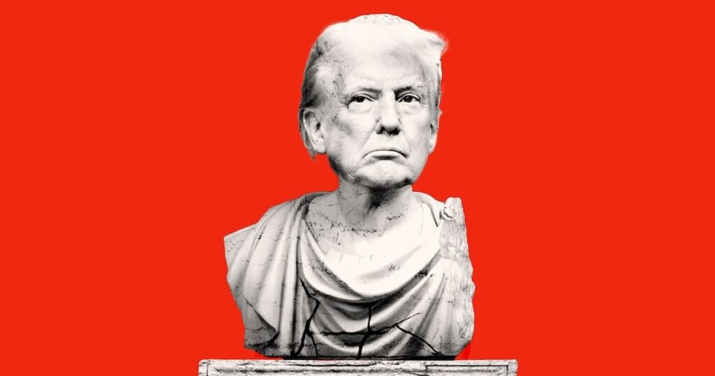 カオスと抵抗の1週間後にトランプに亀裂が現れています