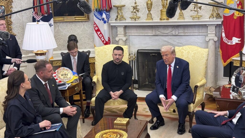 フランスの首相は、「残虐行為」の驚異的なショーとして、ゼレンスキーに対するトランプの攻撃に涙を流します
