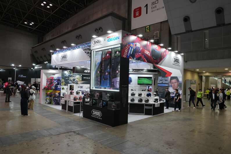 【第52回 東京モーターサイクルショー2025出展速報】ショウエイ/ヨシムラ/アライ ブース メイン