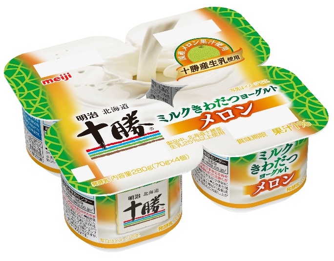 「明治北海道十勝ミルクきわだつヨーグルト メロン」 2025年3月31日 新発売／全国 | meijiのプレスリリース