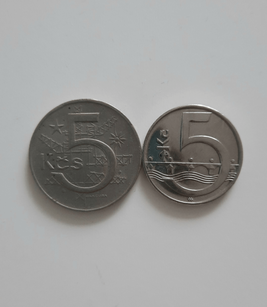 古いチェコスロバキアのお金