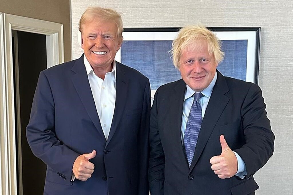 今、ボリス・ジョンソンはドナルド・トランプをオンにします：「プーチンは私たちを笑っています」