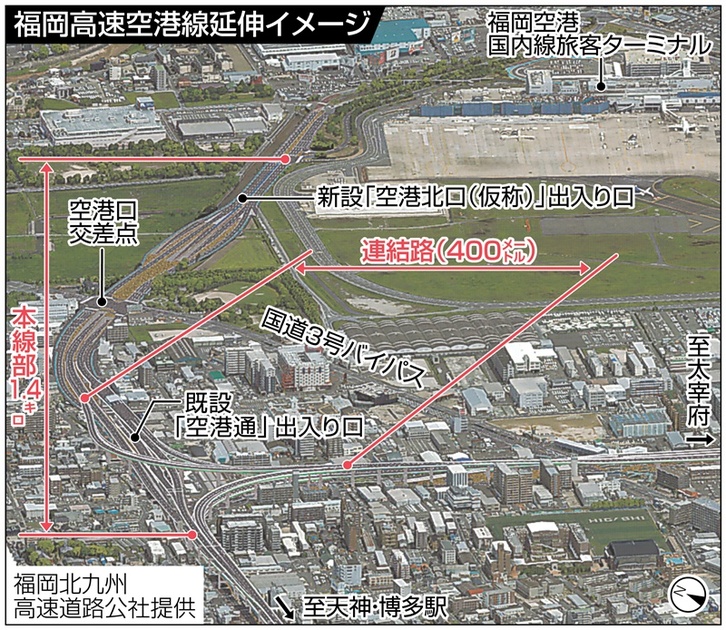 「トンネル抜ければ福岡空港」都市高速の延伸事業が本格化 目標2030年度、見込まれる二つの効果 - 西日本新聞me