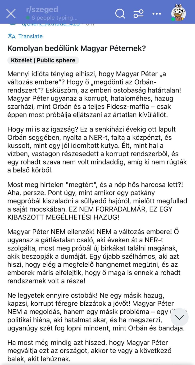 Szeged Subonも数日間のプロフィールから始まります